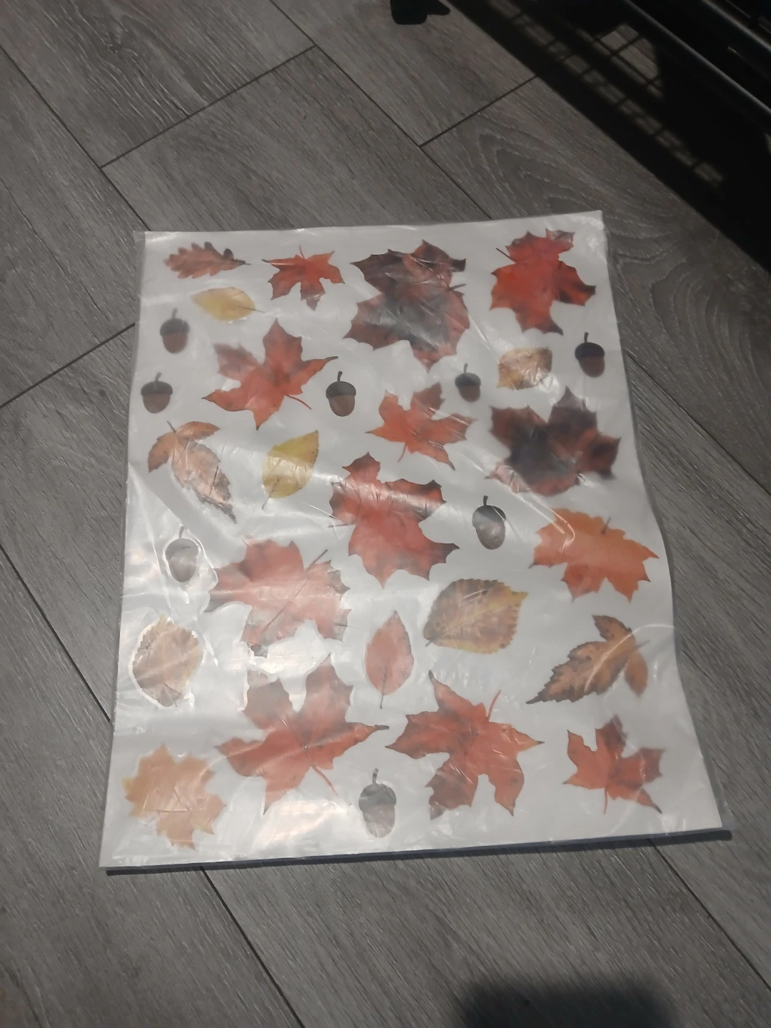 Autumn Leaf and Acorn Wall Decals