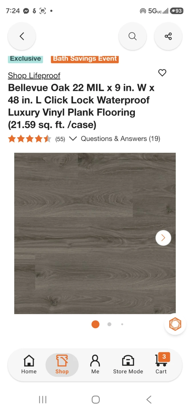 Lifeproof Bellevue Oak 22mil Luxury Vinyl Plank Flooring - photo 2