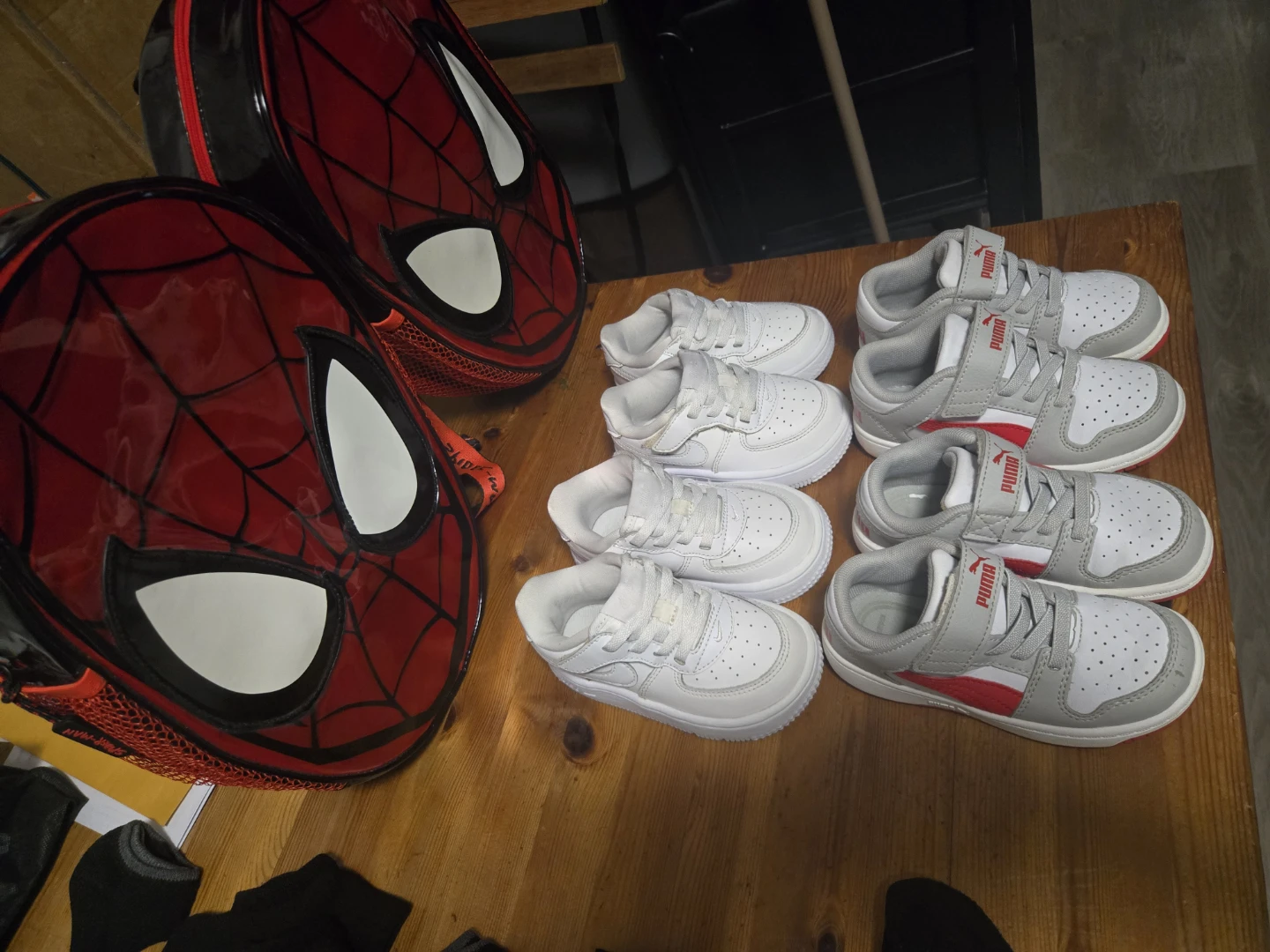Assorted Kids Shoes and Spiderman Backpack - photo 5