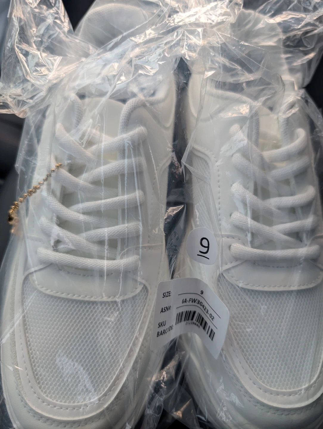 White Sneakers with Butterfly Charm - photo 4