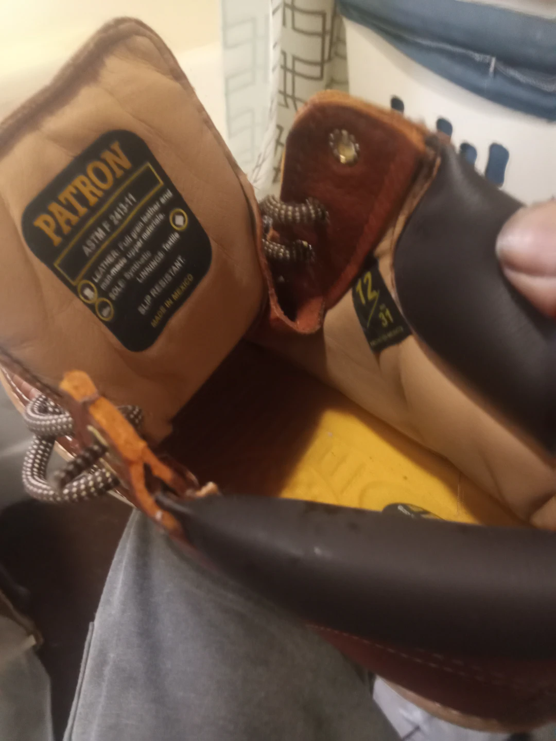 Patron Leather Work Boots Size 12 - photo 2