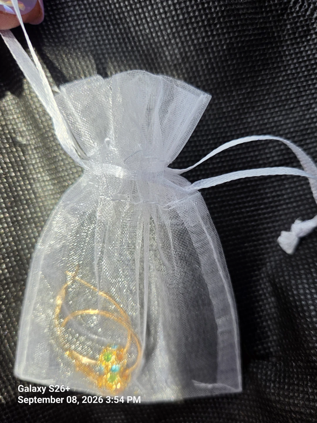 Gold-Tone Hoop Earrings with Multi-Color Bead - photo 3