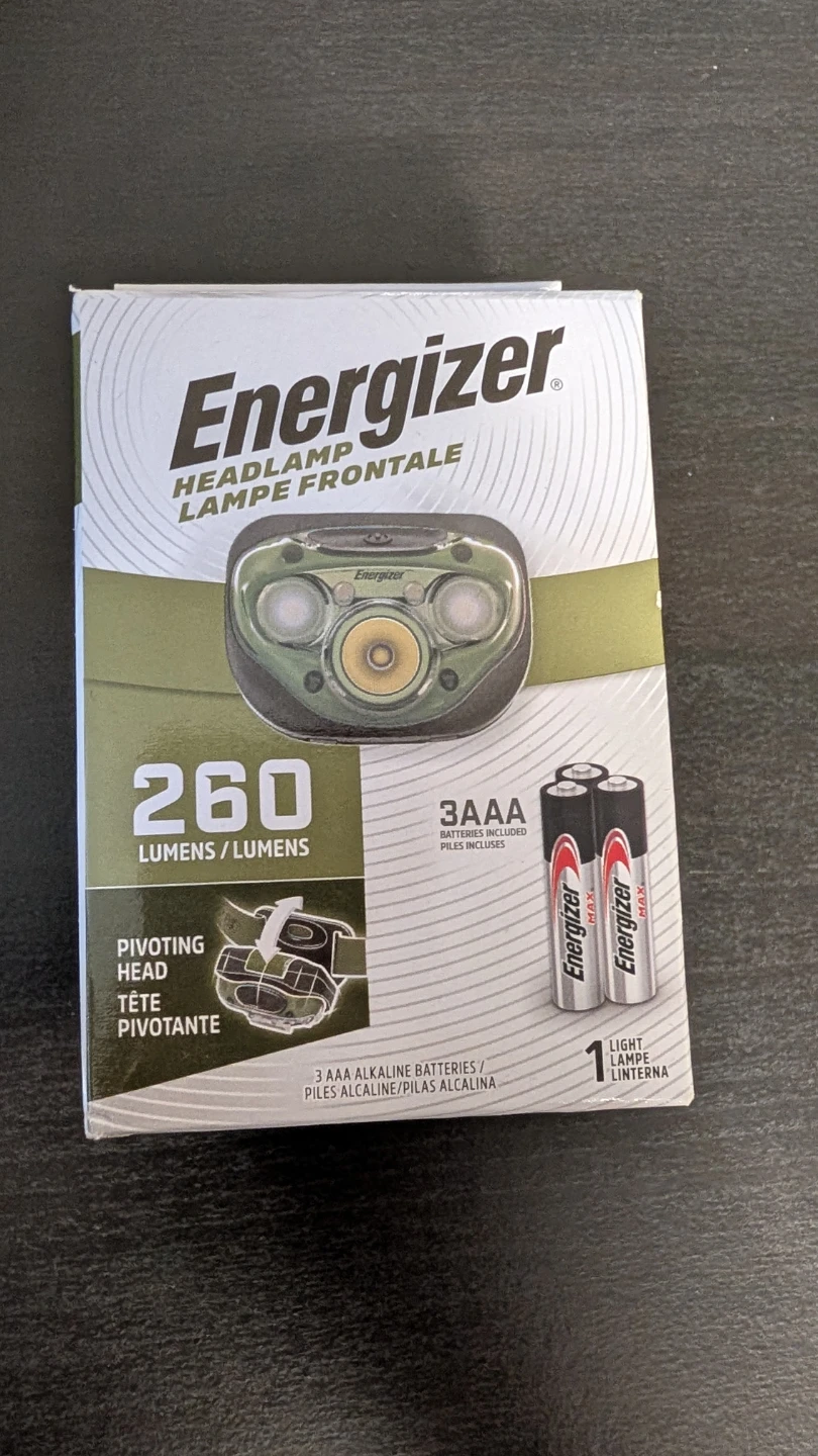 Energizer headlamp