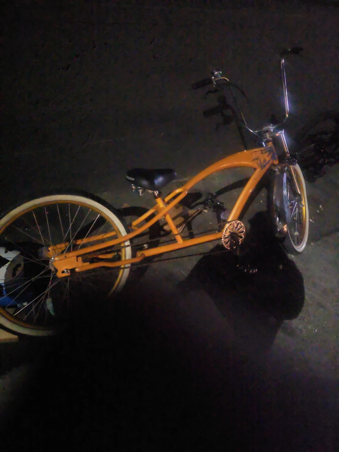 Orange Stretch Cruiser Bicycle