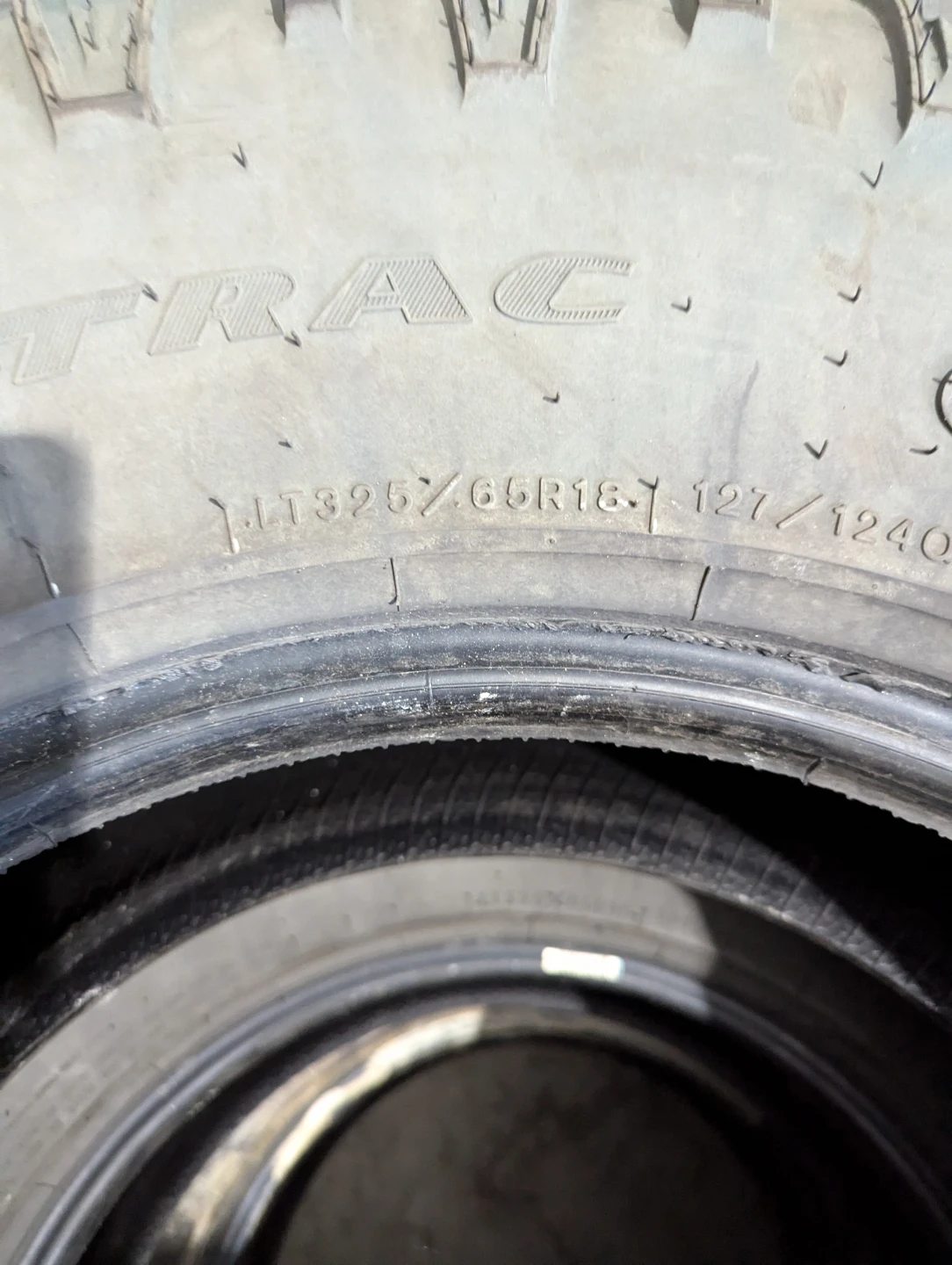 3 Tire LT325/65R18 Goodyear Wrangler DuraTrac - photo 2