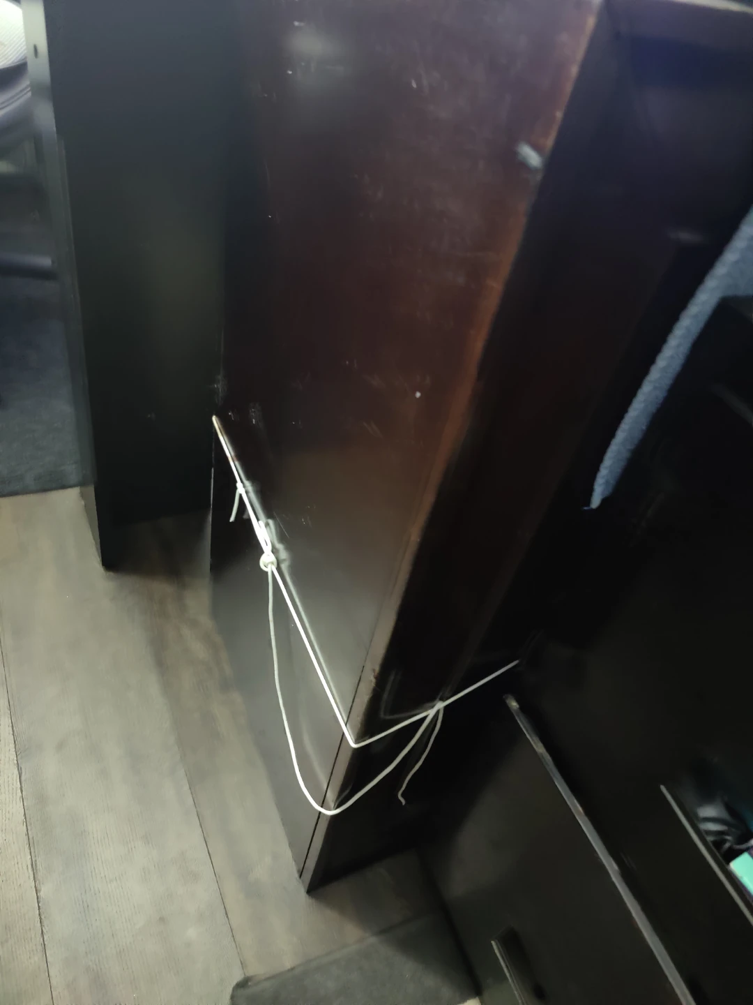 Dark Brown Wood dresser five drawers