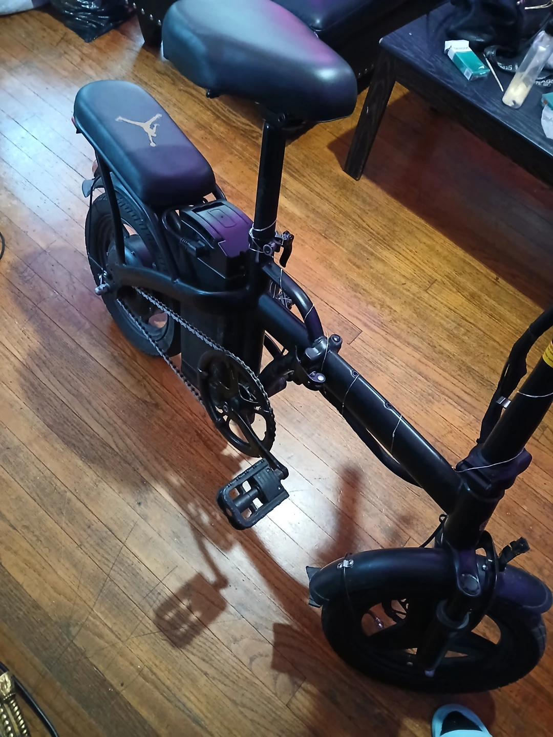 Black Folding E-Bike