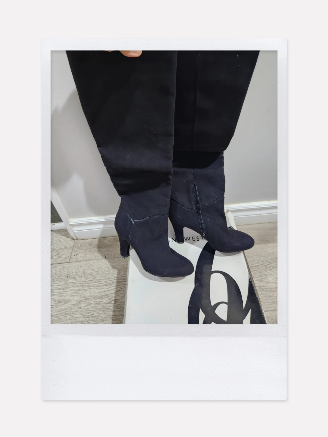 Nine West Black Knee-High Boots Size 7