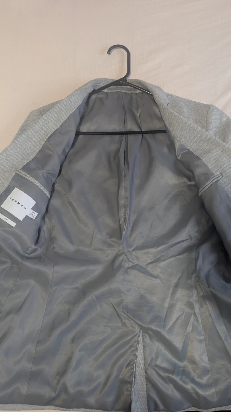 Light Grey Blazer / Casual Suit Jacket  - Size S - photo 3
