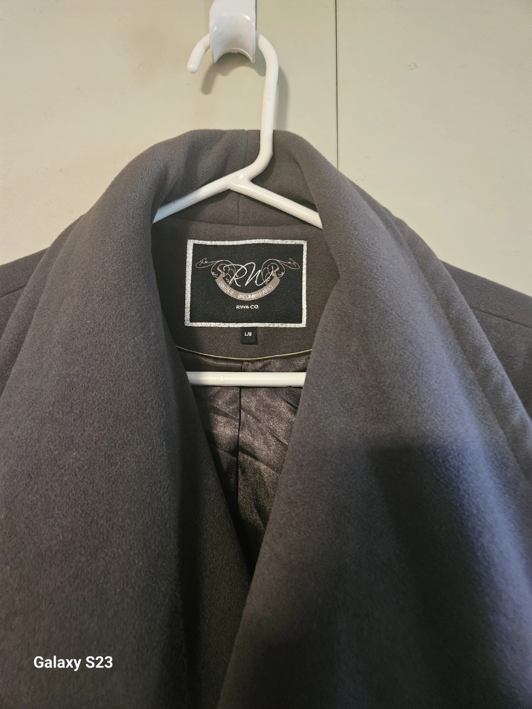 RW&Co. Grey Belted Wool-Blend Coat - photo 2