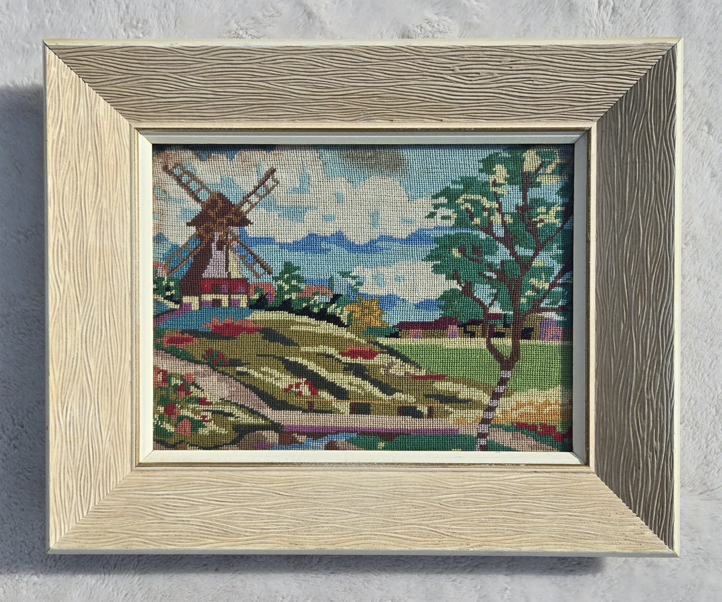 Colourful Needlepoint Pictures (x2)