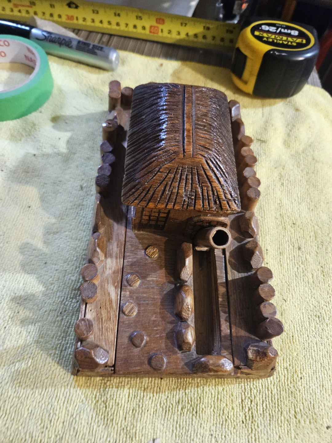 Wooden House Ornament - photo 3