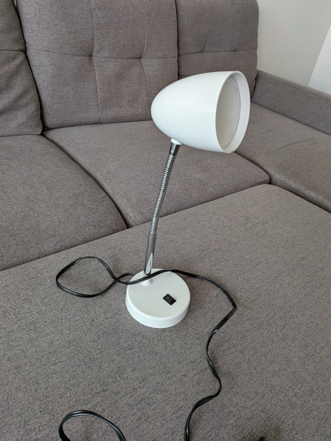 White Adjustable Desk Lamp - photo 2