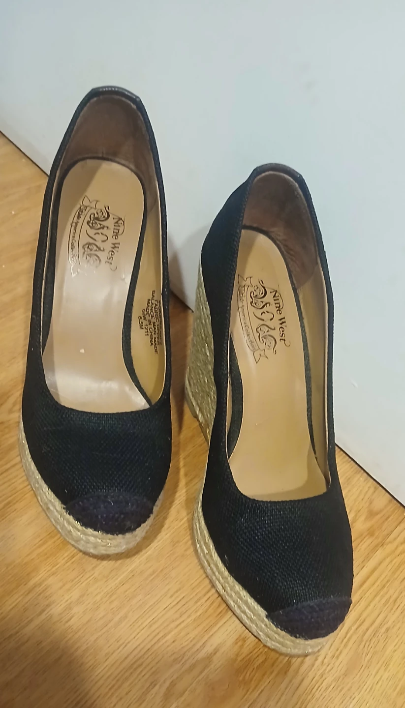 Nine West Black Espadrille Wedges - photo 2