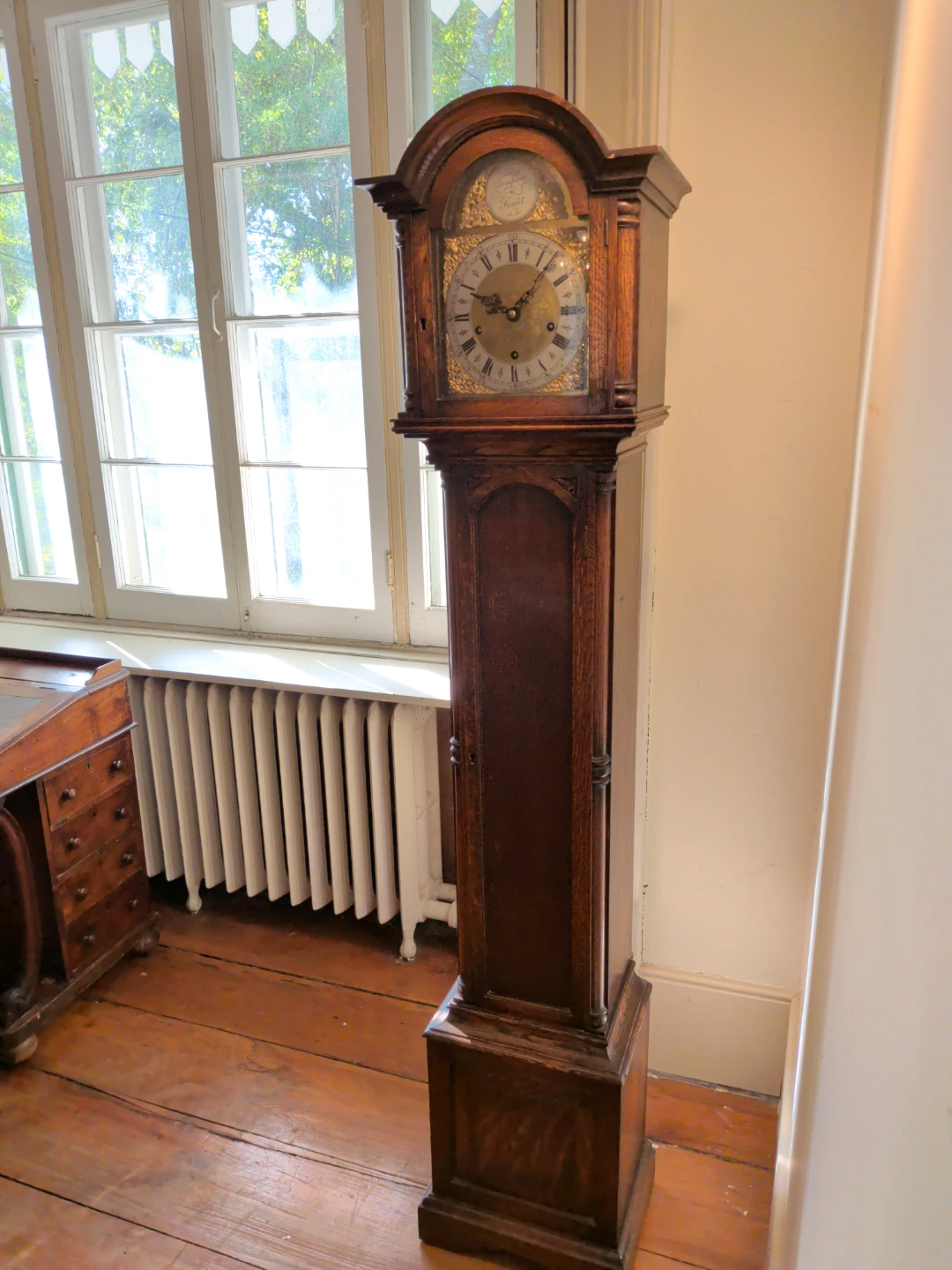 Vintage Tempus Fugit Grandfather Clock
