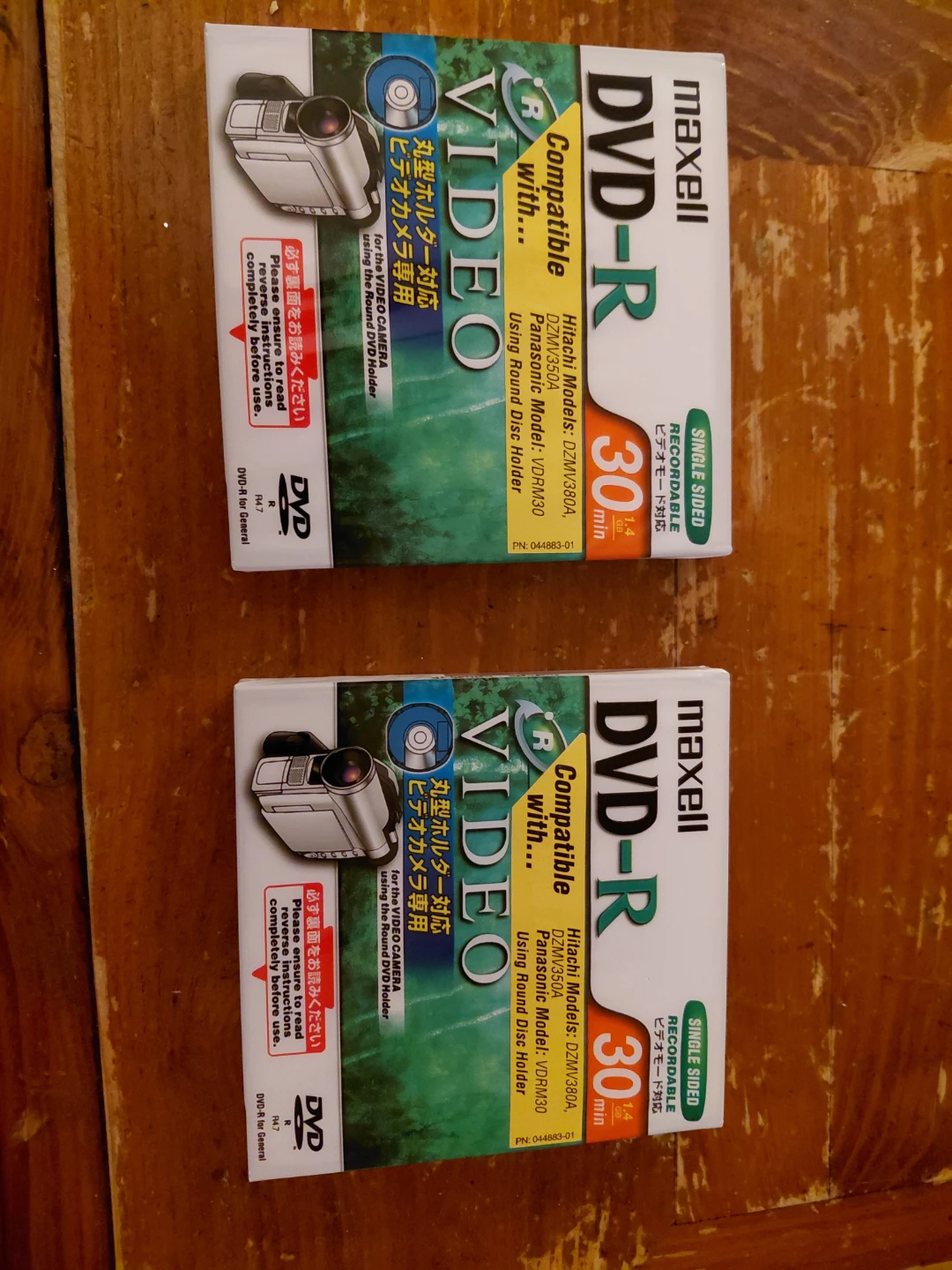 DVD-R discs for camcorder