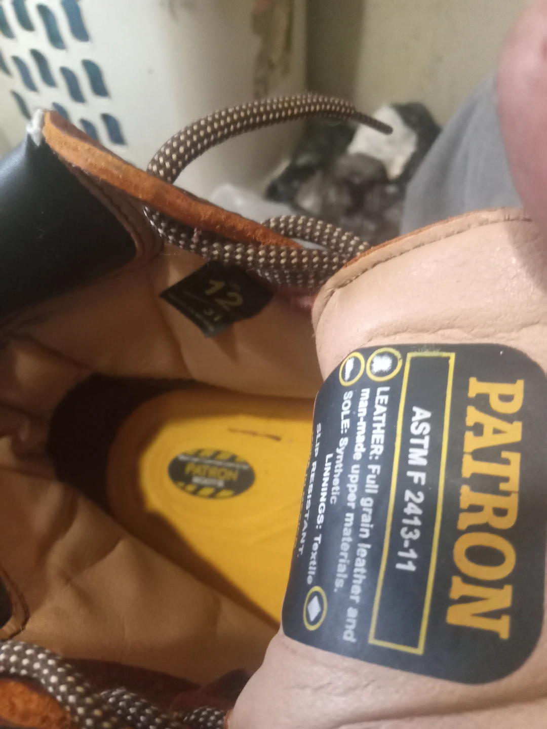 Patron Leather Work Boots Size 12 - photo 3