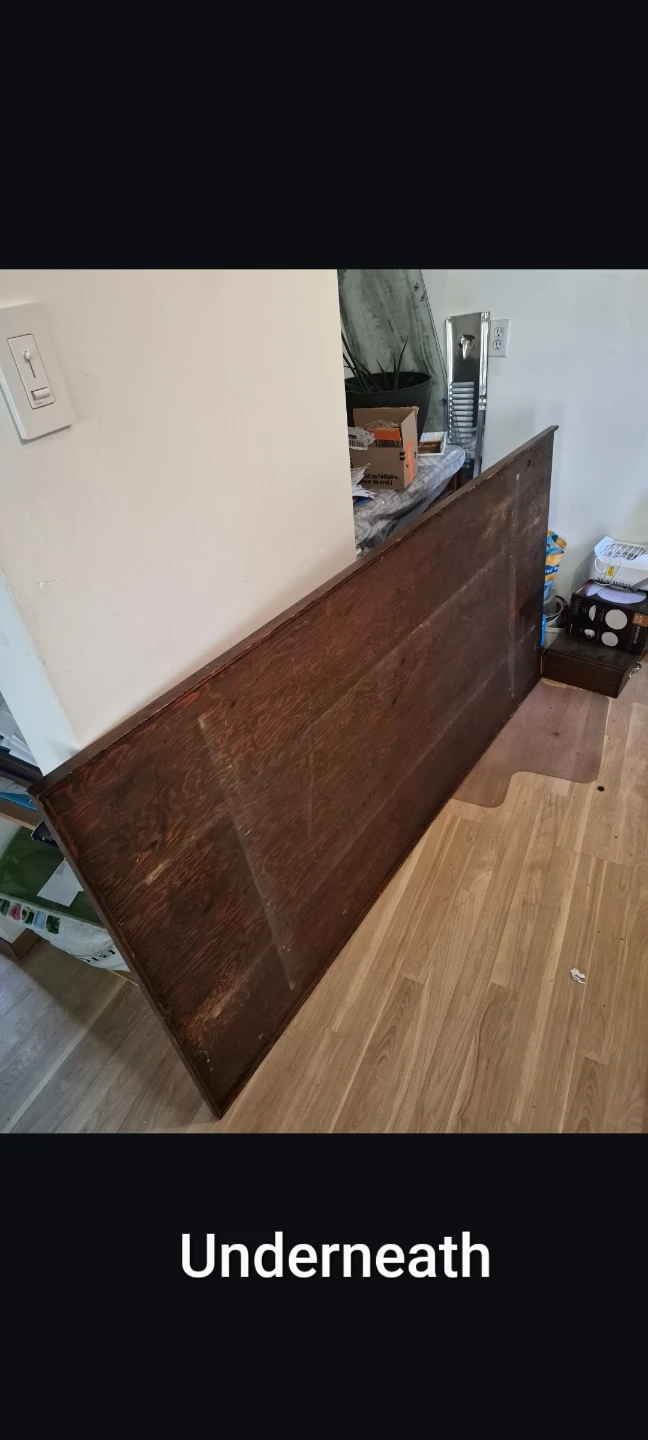 Antique Solid tiger stripped Wood Dining Table - photo 3