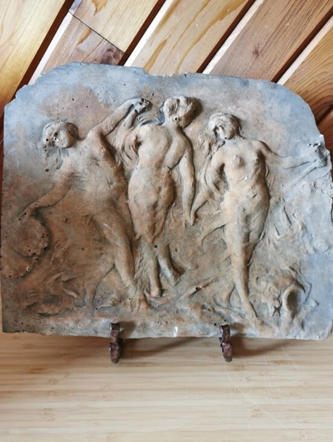 Vintage Neoclassical Bas Relief Plaque Greek Roman Classical Art