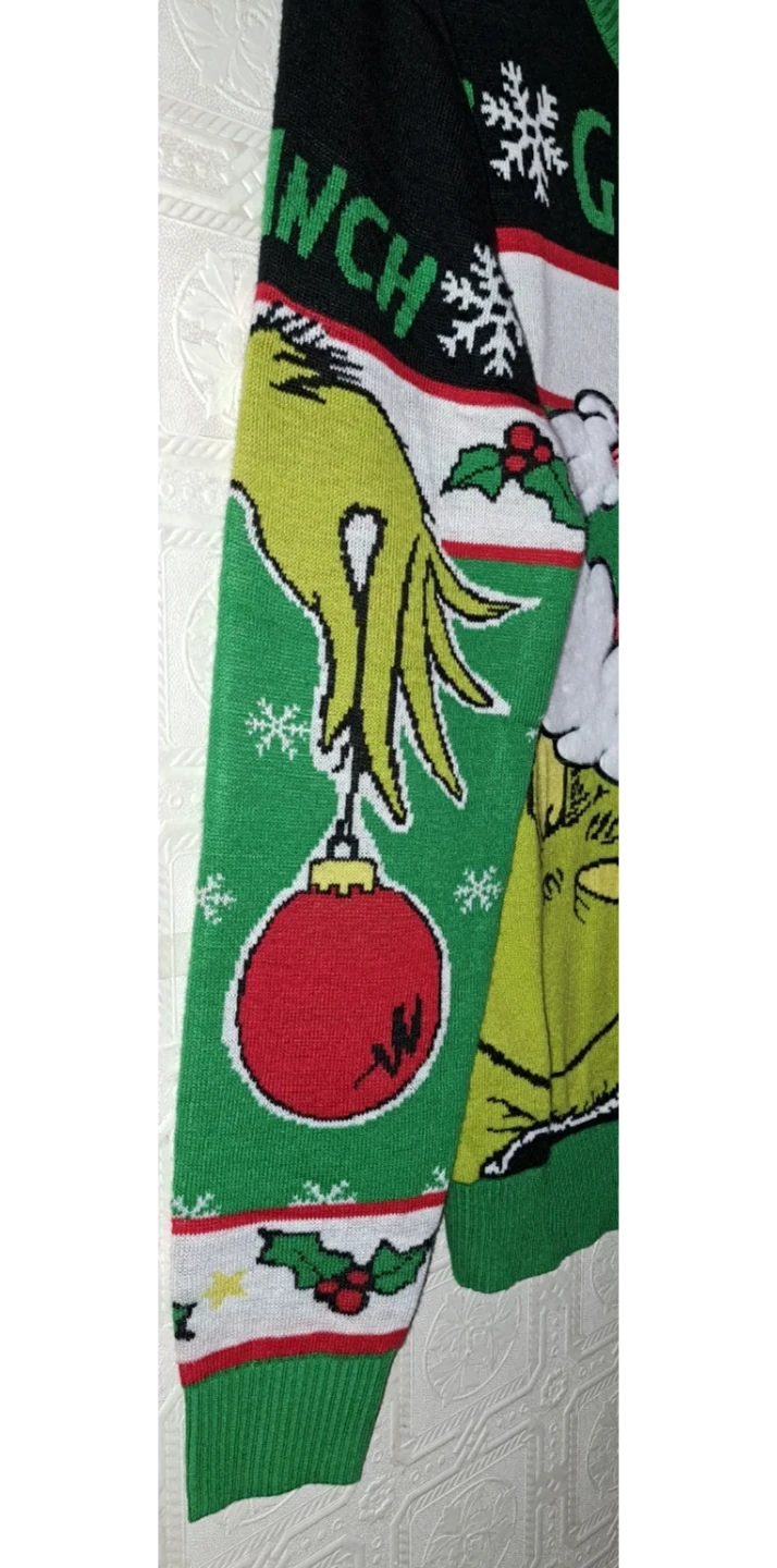 The Grinch Christmas, Plush Holiday Sweater. New!! - photo 4
