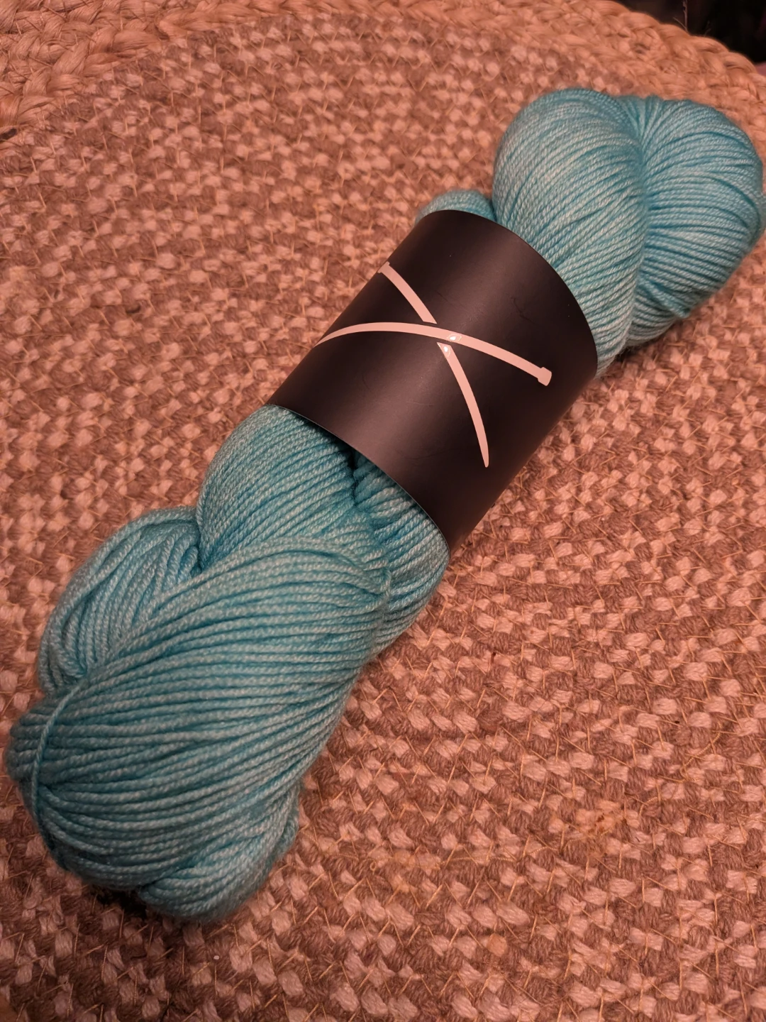 Light Blue Knitting Yarn Skein Tiffany Blue Merino - photo 2
