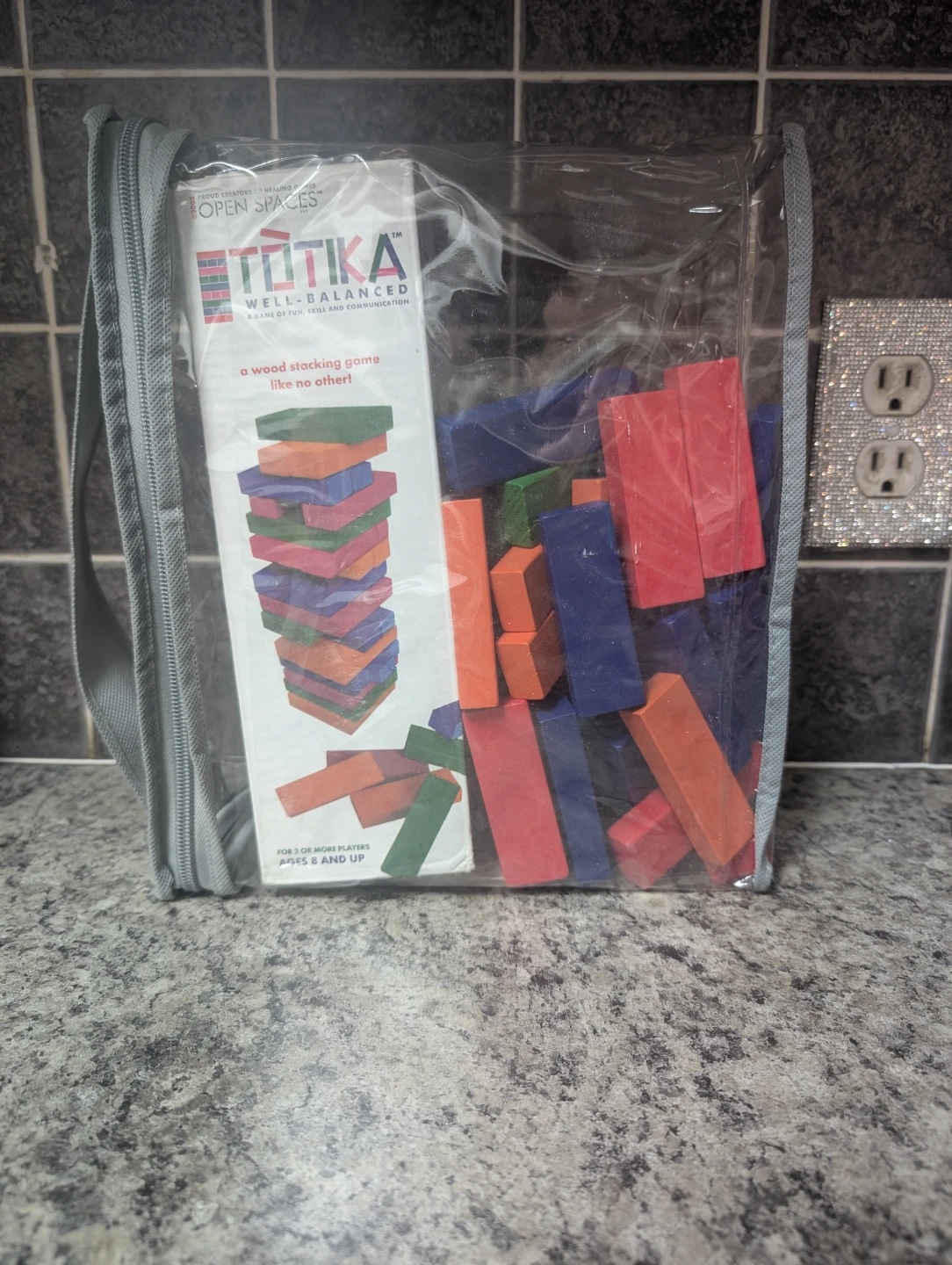 Totika Well-Balanced Wood Stacking Game Bag