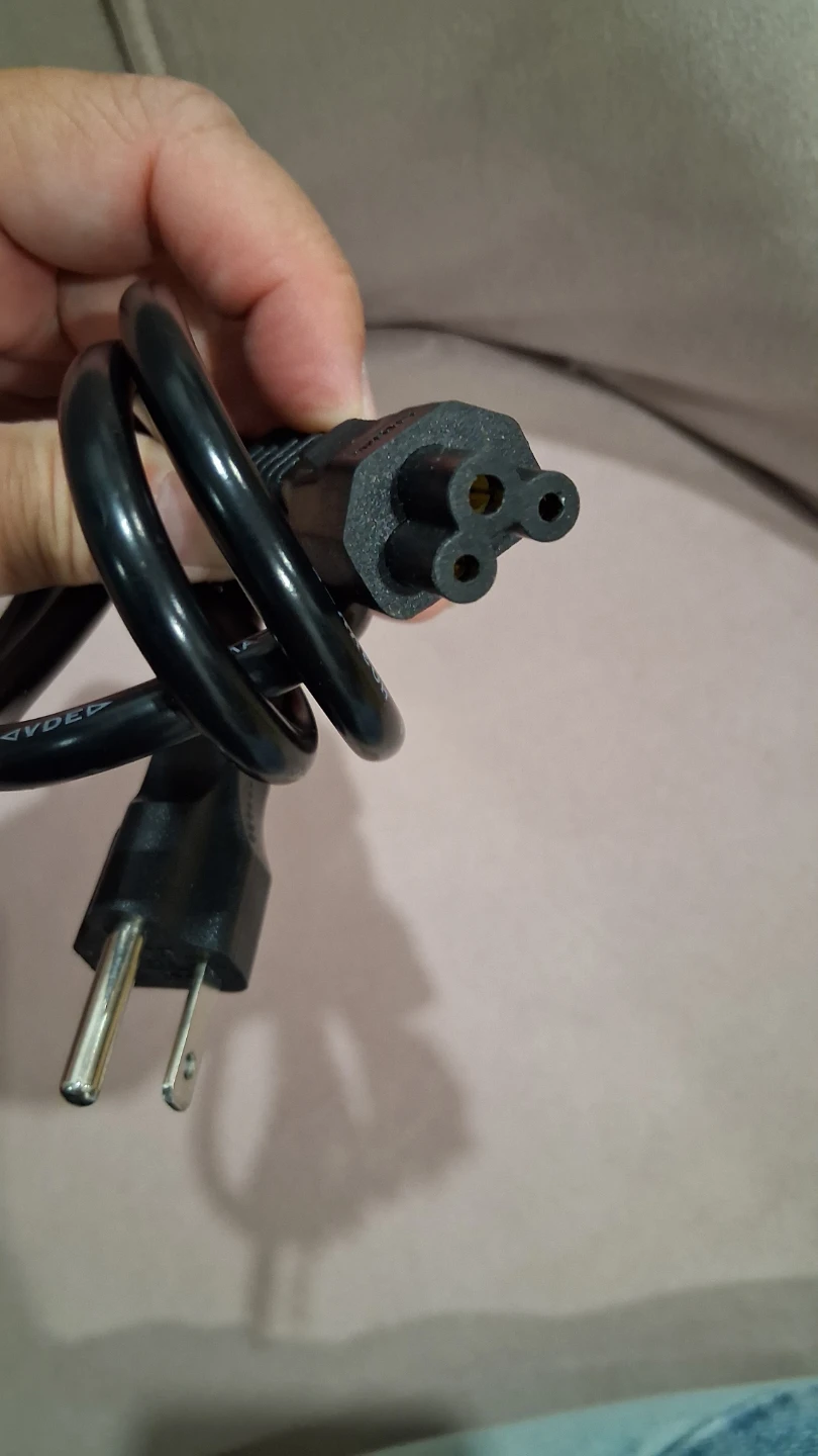 Mickey Mouse power cord Cloverleaf cable 3-prong power cord C5 - photo 5