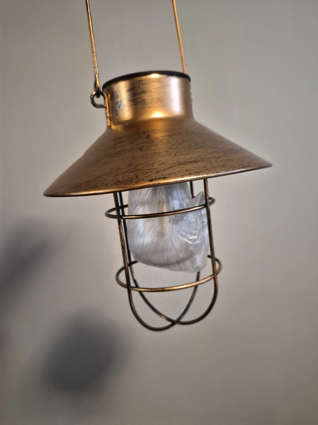 Vintage-Style Solar Hanging Lantern - photo 4