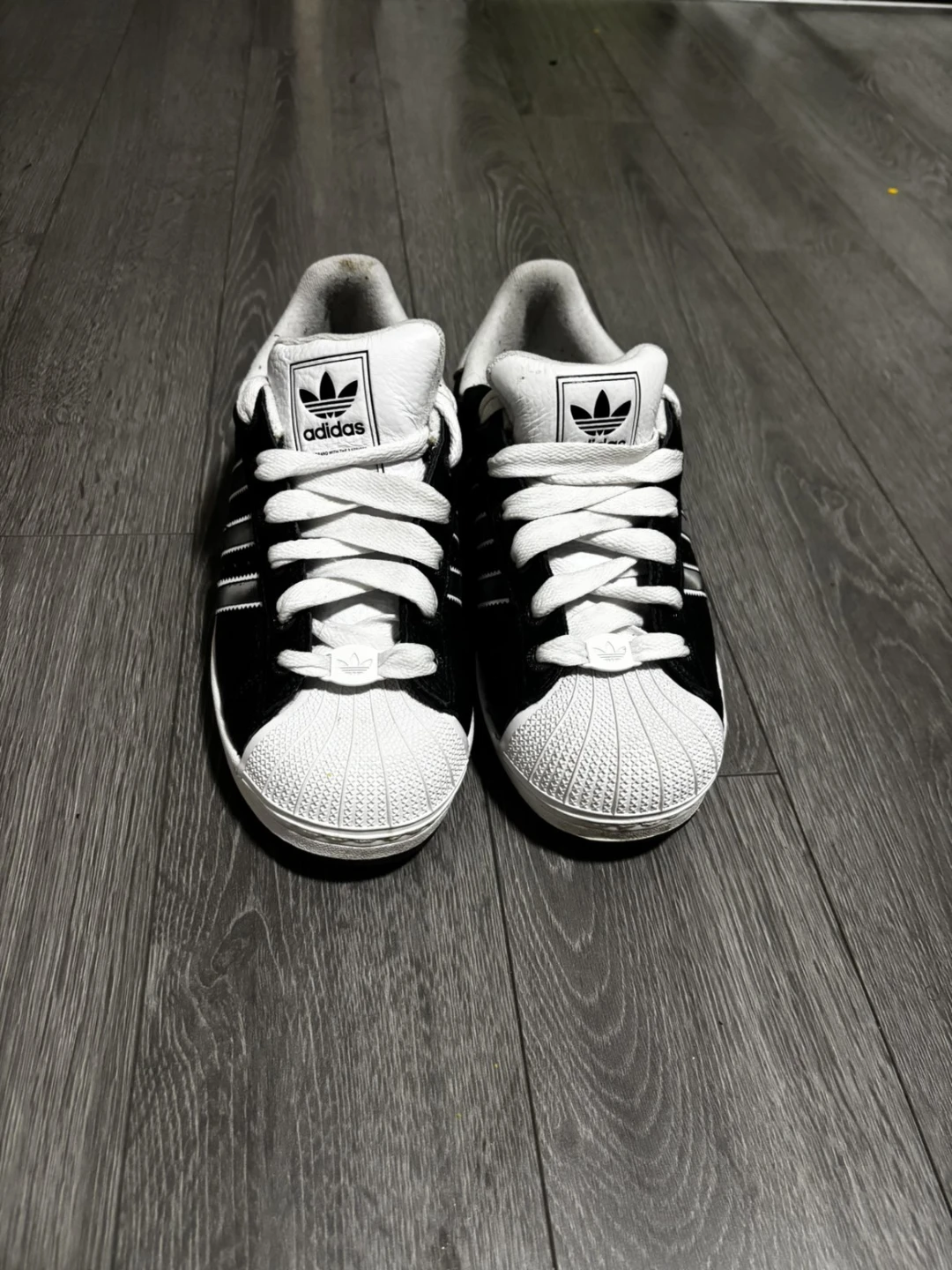 Adidas Superstar II Black & White – Worn Once male size 9 - photo 3