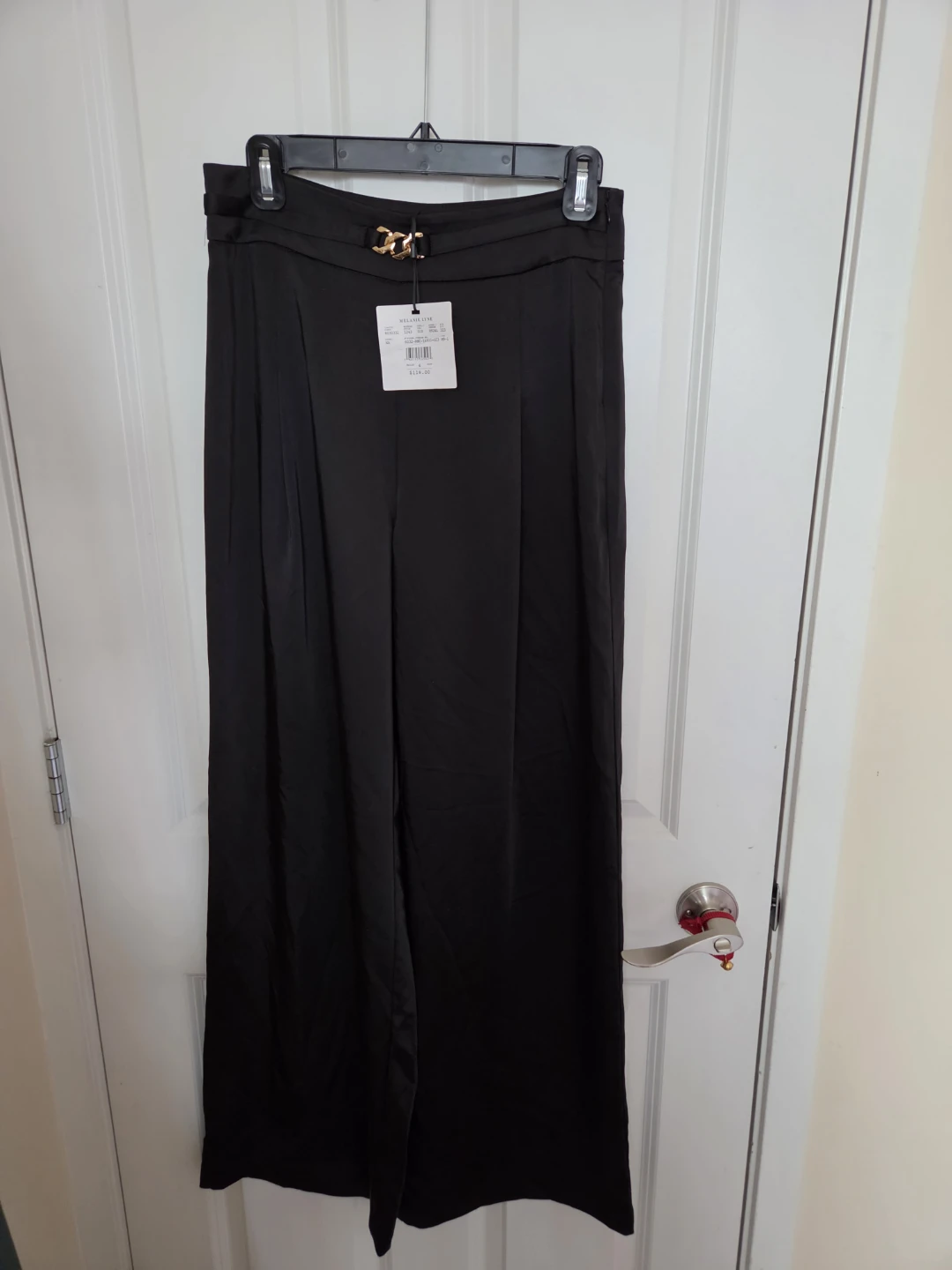 Melanie Lyne Black Wide Leg Dress Pants