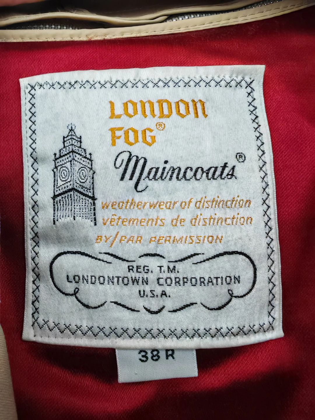 Authentic London Fog Maincoat – Size 38R – Excellent Condition - photo 3