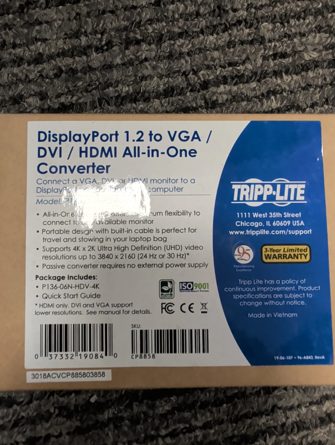 Tripp Lite DisplayPort to VGA/DVI/HDMI Converter