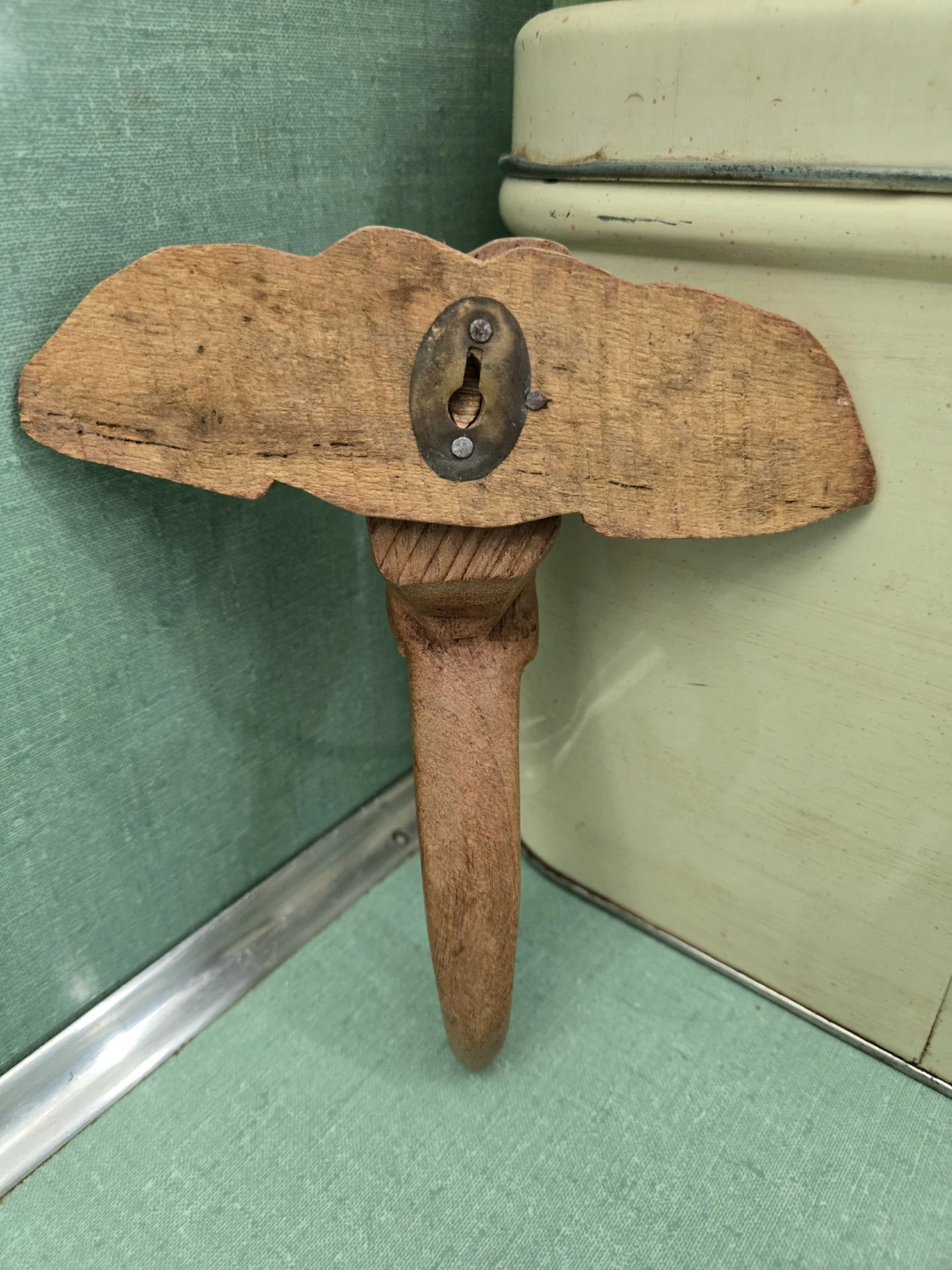 VINTAGE * Carved Wooden * ELEPHANT HEAD * Wall Hanging - photo 2