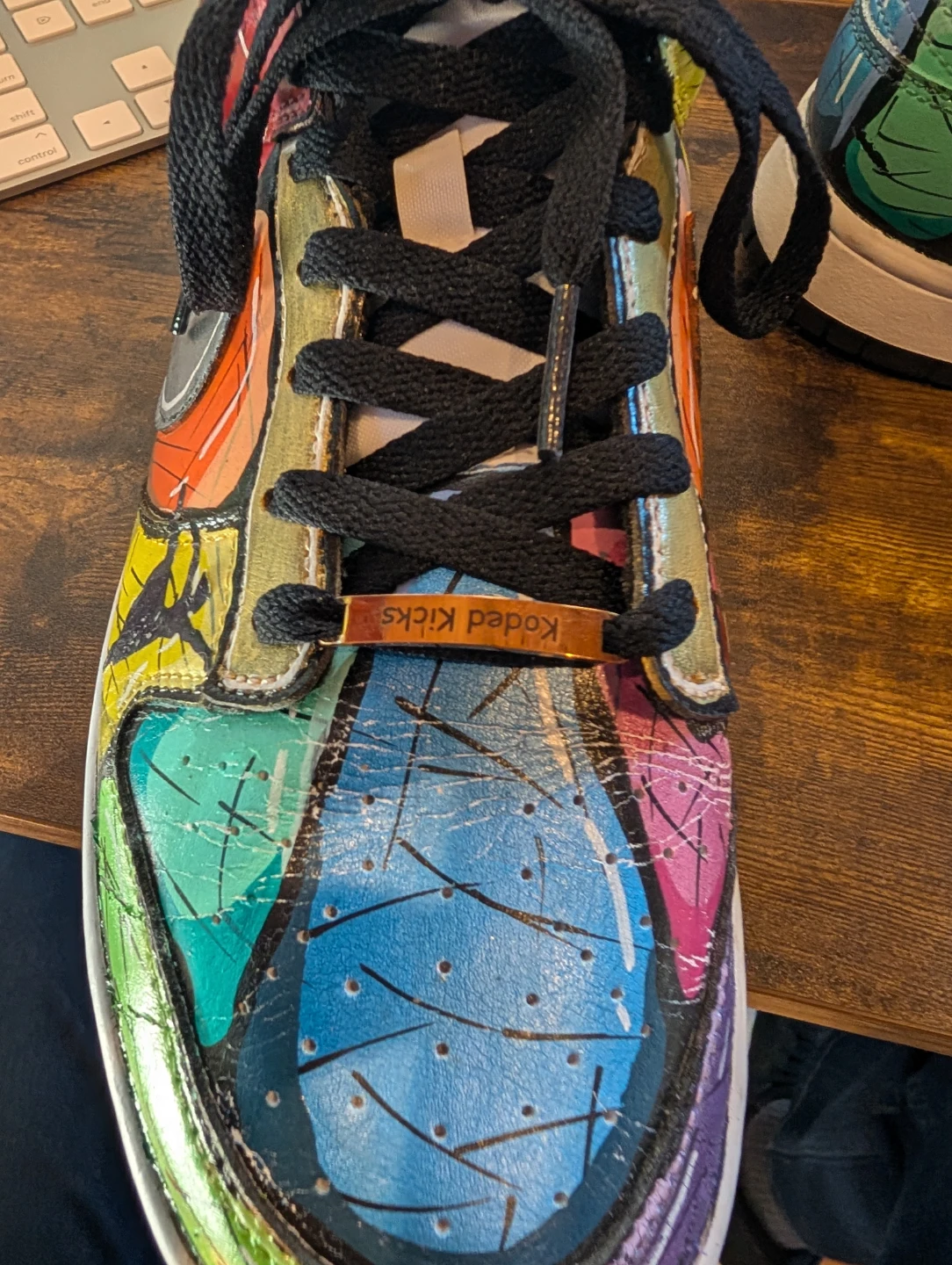 Custom Painted Nike Dunk Low Koded Kicks - photo 2