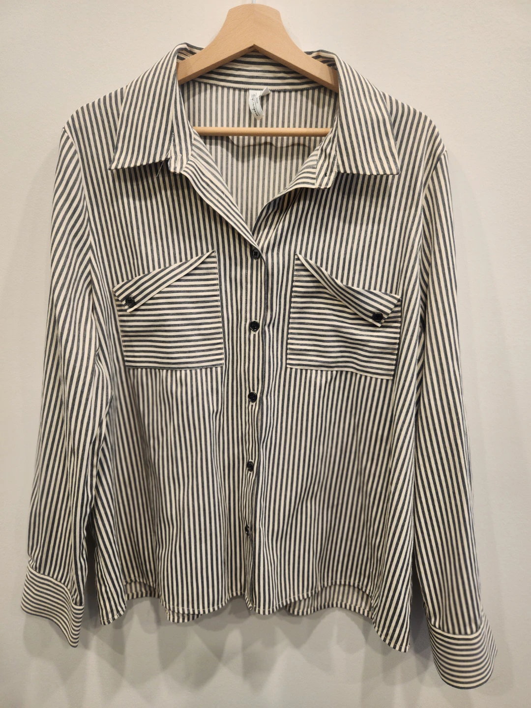 Modern Identity Striped Button-Up Shirt