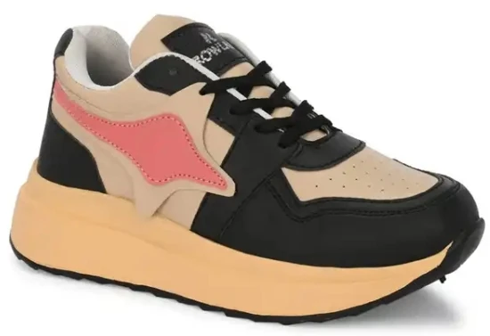 (BRAND NEW) Women Colourblocked Platform Sneakers Size 4 (24 cm) - photo 4