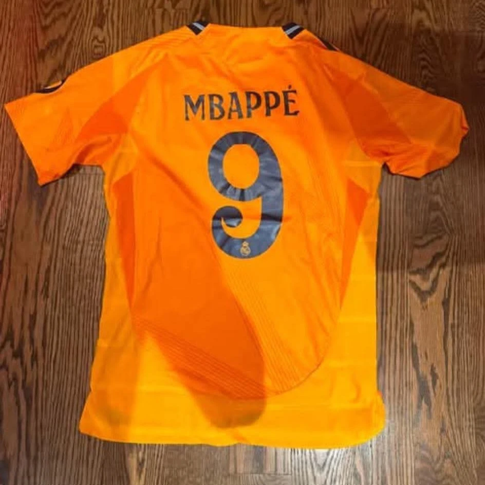 Mbappe #9 Real Madrid 2024-25 Away Jersey Player Version
