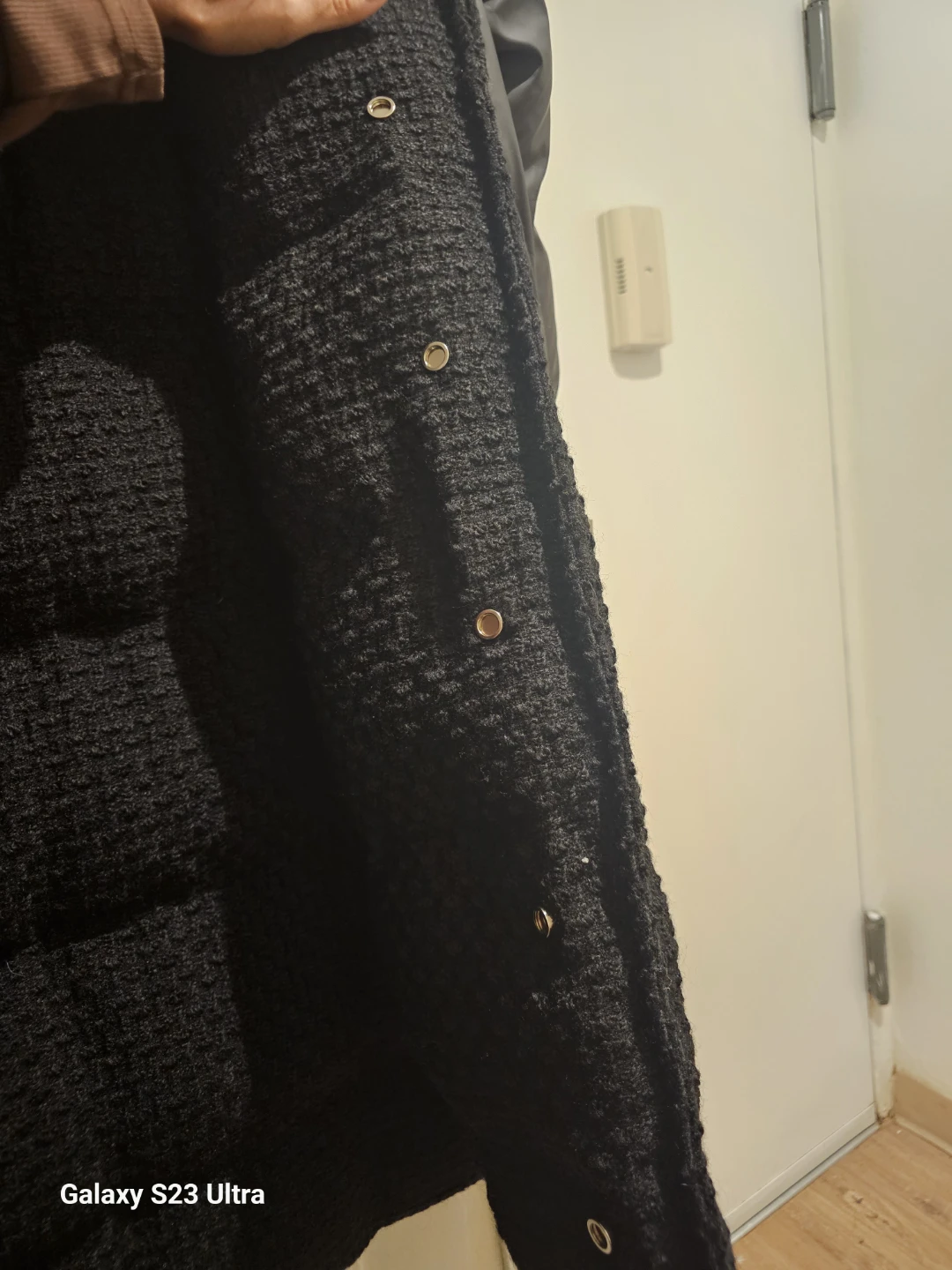 Maniere De Voir Black Textured Coat - photo 3