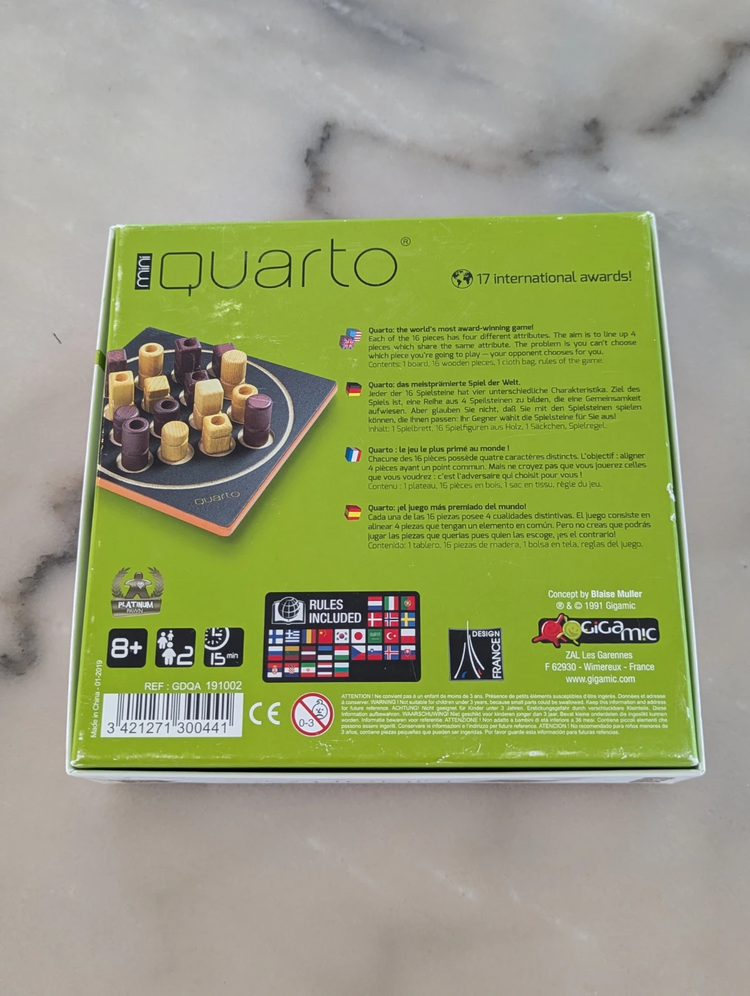 Quarto Mini Board Game - photo 2