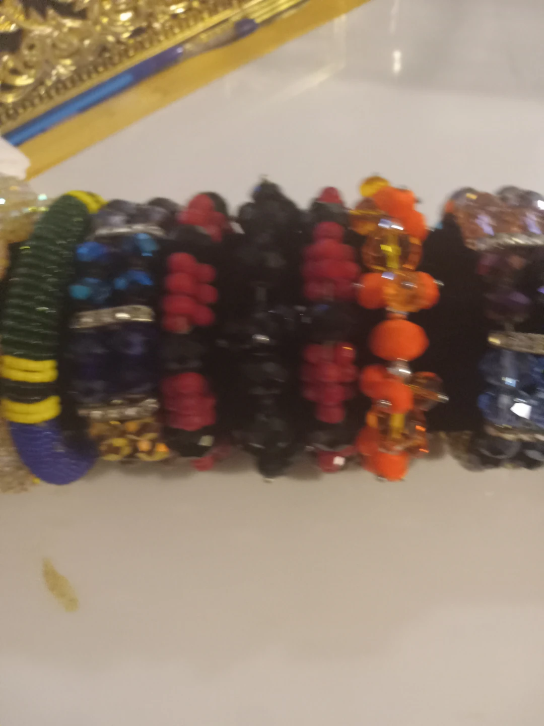 Set of Multi-Coloured Bead Bracelets - photo 2