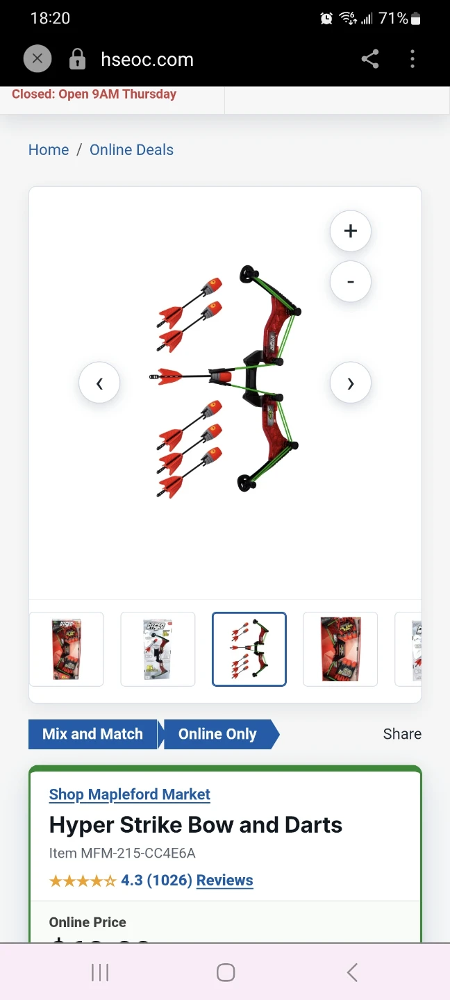 Zing Hyper Strike Bow and Darts - photo 3
