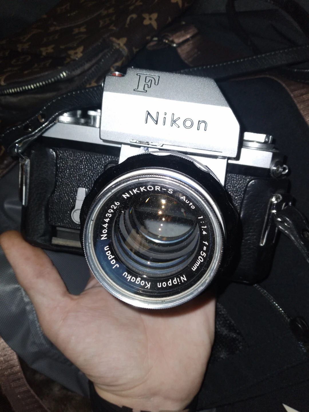 Nikon F Film Camera with Nikkor-S 50mm f/1.4 Lens