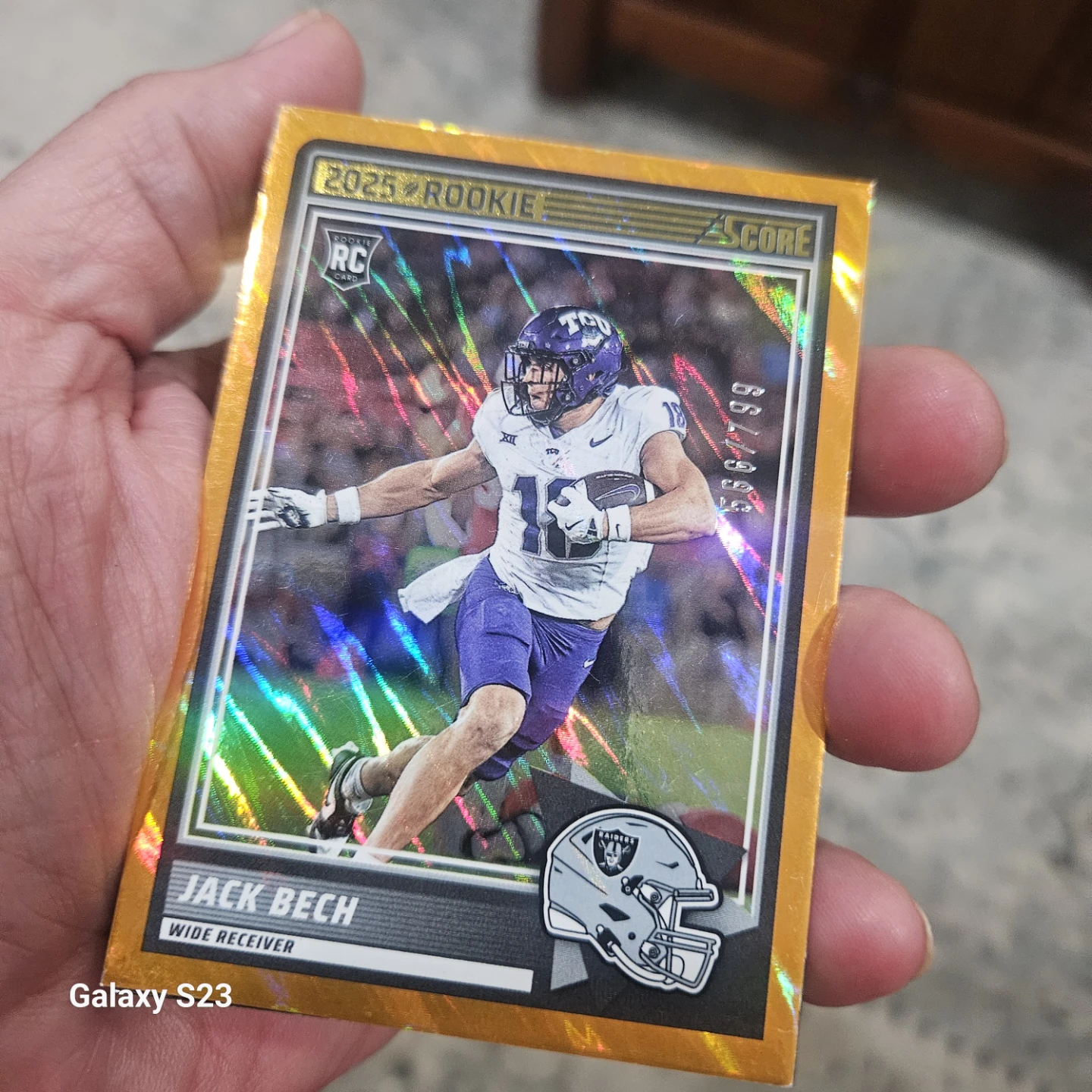 2025 Score Jack Bech Rookie Card #566/799
