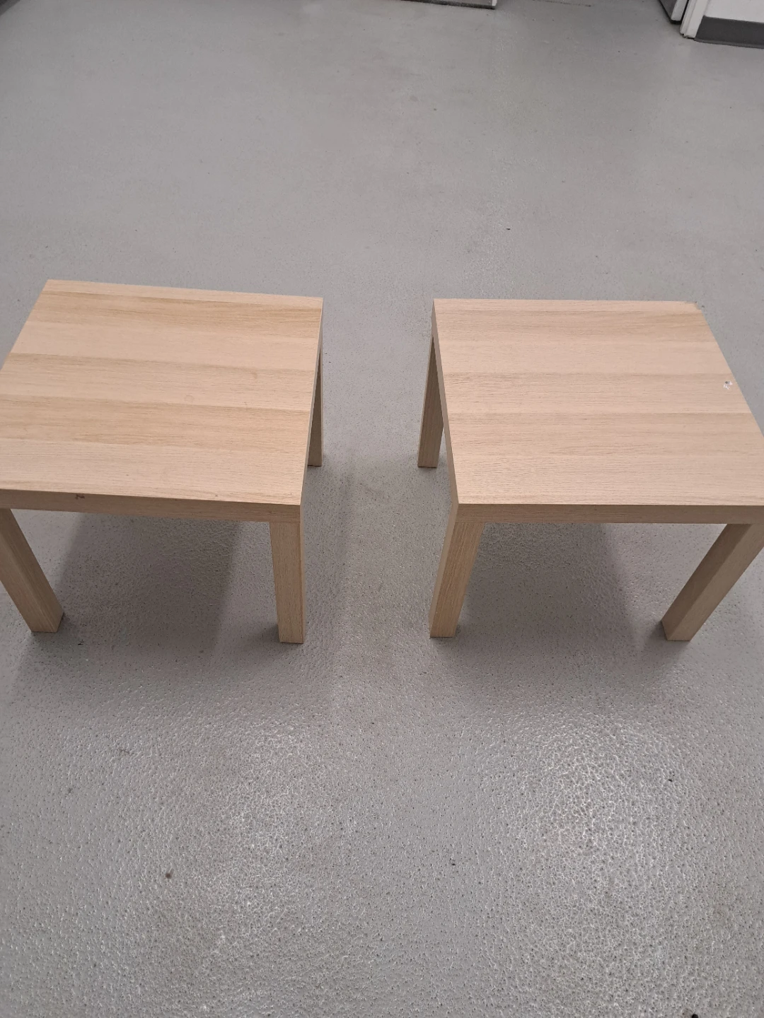 Set of two IKEA Lack side tables
