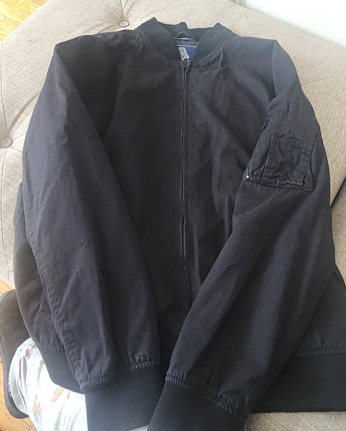 American Rag Black Bomber Jacket - photo 2