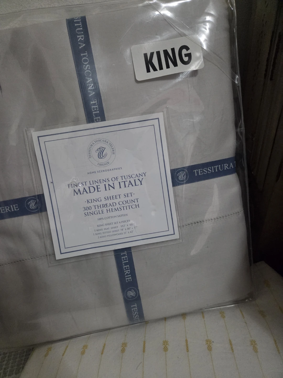 Tessitura Toscana Telerie King Sheet Set