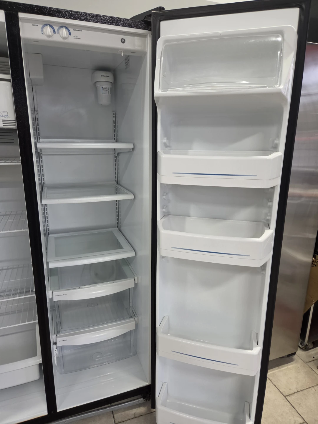 GE Stainless Steel Side-by-Side Refrigerator - photo 3