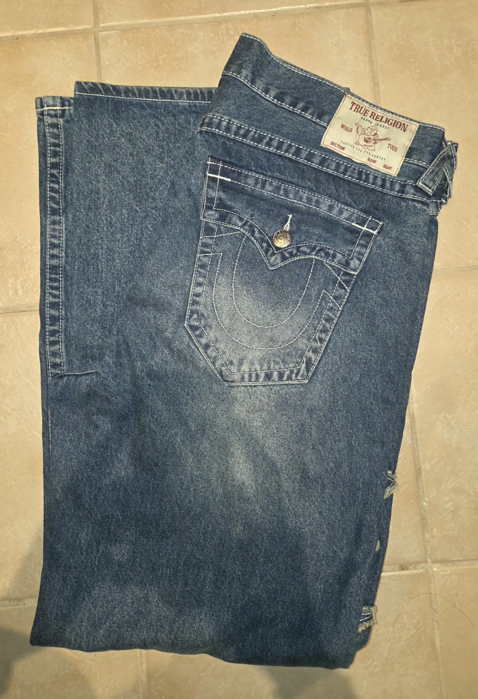 True Religion Vinny Ultra Baggy Jeans Size 36 - photo 2