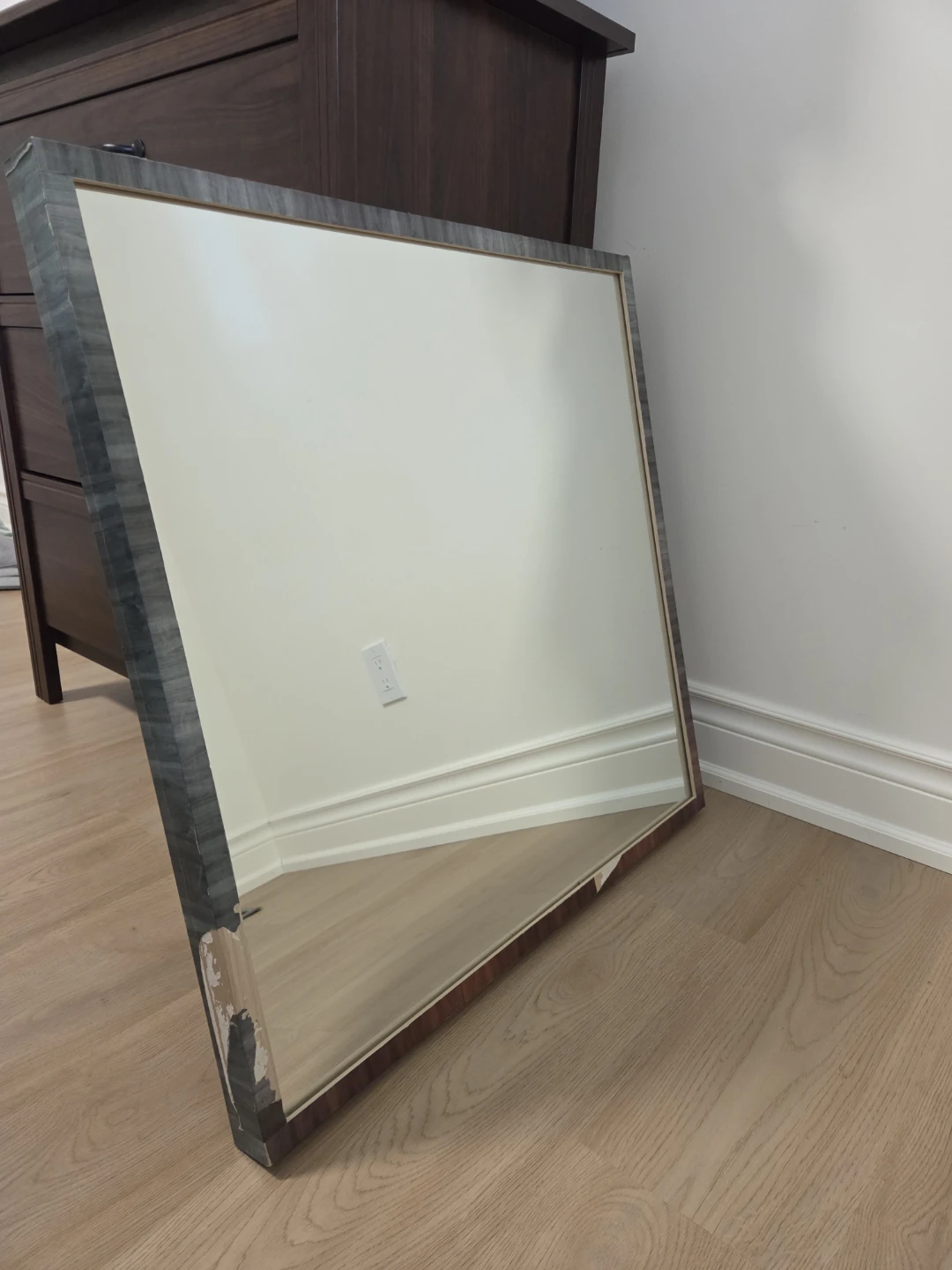 Large Square Wall Mirror - photo 2