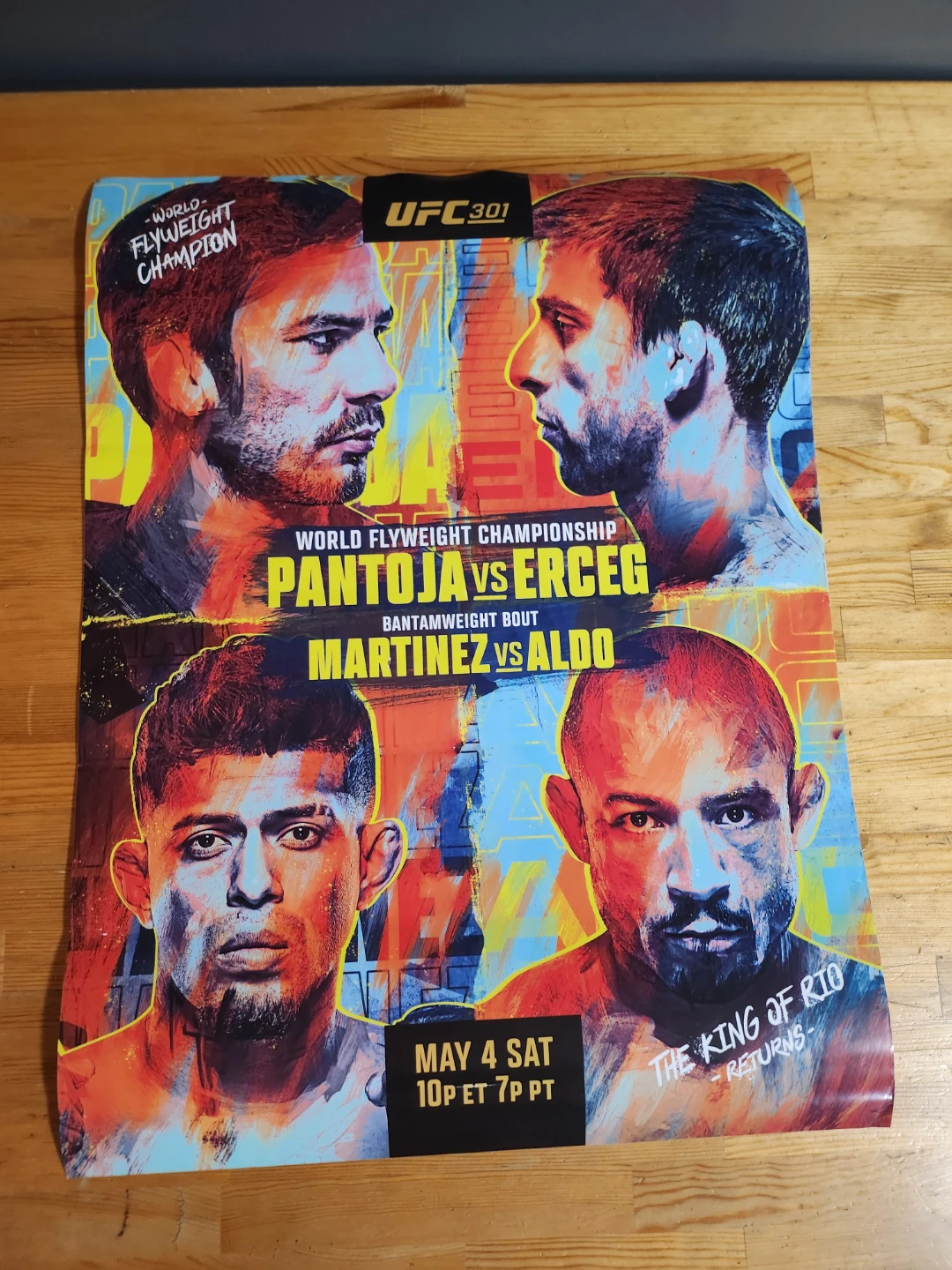UFC 301 Pantoja vs Erceg Posters - photo 5